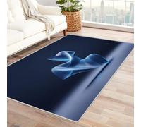 IEPOZWA Diseño Contemporáneo de Alfombra con Trazos Asimétricos 3D Alfombra para Entrada Principal, Garaje, Taller, Resistente a Manchas, Diseño Moderno（Morado-180x270cm