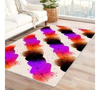 IEPOZWA Tapete con PatróN Continuo De Formas Suaves Espigas De AzúCar para Sala, Dormitorio, Oficina, Alfombra Antideslizante, Lavable a Máquina, Duradera（Blanco-180x240cm
