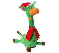 IERAKOR - Juguete de jirafa bailando, cantando, hablando, juguete interactivo para bebés con control de volumen, canto grabación y repetición de lo que dices, regalos para niños y niñas (verde)