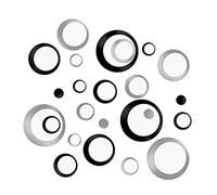 IERCZA 24Pcs Pegatinas Decorativas Pared Baño Espejos Adhesivos Acrílico Decoración Salón Hogar Oficina Tiendas Habitación decoracion hogar decoracion pared