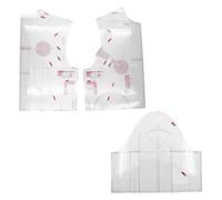 ieron 1:1 Juego de reglas de diseño de moda para dibujo de ropa, enseñanza de estudiantes escolares, prototipo de ropa (3 piezas)