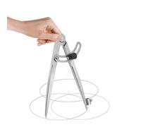 ieron 10 pulgadas 250 mm ajustable con soporte para lápices para círculo de brújula, marcado de arañazos, divisor de ala de bloqueo para carpintería, círculos de dibujo, metalurgia y trabajos de cuero
