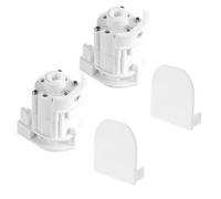 Ieron 2 Piezas de Accesorios para Mecanismo de Control de persianas Romanas Reductor de Engranajes Cabezal Enrollable Piezas para rieles de 3,67 x 3,3 cm, Sistema de transmisión Suave con Cubierta