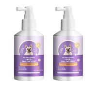 Ieron 2 Piezas de Spray Oral para Perros y Gatos, Cuidado Dental para Mascotas, Tratamiento para el Mal Aliento, Ambientador Natural para el Aliento de Perros y Gatos