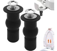 ieron 2 Piezas Pernos de Fijación Universal para Asiento de Inodoro, Pernos de Expansión para Tapa de Inodoro Hechos de Goma, Tornillos para Inodoro, Accesorios para Orificios Ciegos para WC