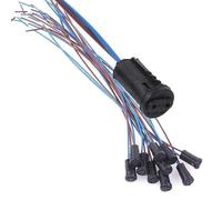 ieron 20 Piezas G4 Conector de Cable, Base de Bombilla Cerámica G4 Portalámparas 20 cm Portalámparas 12 V para Conector de Enchufe LED Incandescente Halógeno-Azul