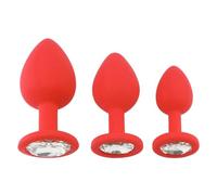 Ieron 3 Piezas de Diamantes de Silicona para Cola Anal, expansores anales Intercambiables para Hombres y Mujeres, coqueteo Anal, Sexo para Parejas, Mujeres, Hombres, Principiantes, diversión y Juegos