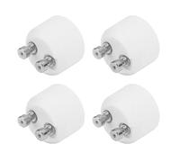 Ieron Adaptador de Enchufe convertidor GU10 a MR16 de 4 Piezas, Base de Material PBT ignífugo, Panel táctil de Cobre, fácil instalación para Bombillas MR16 con enchufes GU10