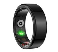 Ieron Anillo Inteligente con rastreador de Actividad física, Monitor de oxígeno en Sangre, Anillo rastreador de Salud para Dedos con cámara Bluetooth, Control Remoto Compatible con iOS y Android