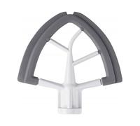 ieron Batidor de borde flexible de 4.5/5 cuartos compatible con batidora de pie inclinable KitchenAid, hoja de metal con bordes de silicona