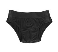 Ieron Braguita Unisex 2 en 1 para Mujer, Ropa Interior con consolador, Correa Extremadamente Dura, para Mujer y Hombre, Color Negro, 33 x 24 cm