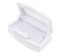 ieron Caja de desinfección UV, recipiente de esterilización de herramientas de uñas profesionales para salones, caja esterilizadora UV de plástico