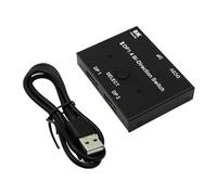 Ieron Conmutador DP 1.4, conmutador Displayport 8K, convertidor Divisor Displayport bidireccional para múltiples Fuentes y Pantallas