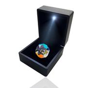 Ieron Cristal óptico poliédrico de refracción de luz solar, prisma de cristal, adornos de cristal de refracción de luz solar, vidrio óptico colorido de refracción de 20 mm, vidrio óptico de refracción