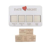 Ieron Dados de Madera para Citas Nocturnas, Juegos para Parejas con Almacenamiento de Bolsa de Correo, Juegos de Dados de acción novedosa, Ideas para Citas Nocturnas, día de San Valentín, cumpleaños