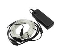 Ieron El Wire Tira de Luces de neón Azul Hielo, Alambre electroluminiscente con Brillo de neón, 5 en 1 Metro para Fiestas, decoración DIY