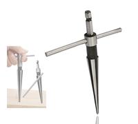 ieron Escariador cónico hexagonal de 5 mm a 22 mm en forma de T, herramientas de carpintería, acero al carbono, fresadora manual, para agujeros de cono, agujeros de tornillo simples