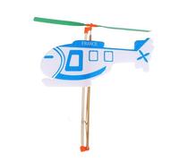 ieron Helicóptero con Banda de Goma, 3 Piezas, Aviones con Banda elástica para Hacer Bricolaje, Juguetes educativos, Proyectos Stem, Regalos, Colores y Estilos Aleatorios