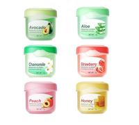 Ieron Juego de bálsamo Labial, Paquete múltiple de 7 bálsamos labiales con Miel, Aguacate, Fresa, manzanilla, Aloe Vera y melocotón, Reduce Las líneas de los Labios y Las Arrugas de día y de Noche