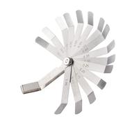 ieron Juego de galgas métricas, 16 piezas de cuchillas, medida imperial marcada dimensional, herramientas de medición de calibre de espesor de relleno de espacios de acero inoxidable (0,05-1,0 mm)
