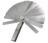 ieron Juego de galgas métricas, 32 piezas de cuchillas dimensionales marcadas, medida imperial métrica, medidor de espesor de relleno de espacios de acero inoxidable (0,02-1,0 mm)