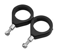 Ieron Kit de Abrazadera de Horquilla de reubicación de indicador de señal de Giro de Motocicleta, Paquete Cromado Universal de 41 mm