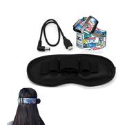 Ieron Kit de sangle de tête et câble d'alimentation pour lunettes - Accessoires colorés compatibles Avec Les lunettes dji FPV V2, Ligne d'alimentation Courte, sangle de Bandeau Confortable
