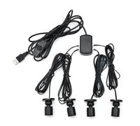 Ieron Mini Foco 4 en 1, Brillante, Regulable por USB, 5 V, iluminación de Acento para Interiores, para vitrinas, joyeros, porches, luz Blanca Positiva.