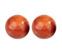 Ieron Palisanderholz Qi Gong Kugeln Baoding Kugeln aus Palisander Holz mit Brokatkasten Chinesische Entspannungs Kugeln für Meditation und Akupressur