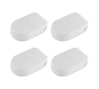 Ieron Reemplazo de Peso de Cable, 4 Piezas, Cadena Colgante para persianas, Peso para persianas enrollables, Mango de Seguridad, Tensor de Listones, Cortinas, Cadena de polipasto, Color Blanco