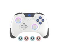Iesooy Controlador de interruptor, controladores inalámbricos Switch Pro para Switch/Switch Lite/Switch OLED/Steam Deck, Switch Remote Gamepad con 7 colores LED/Wake-up/Light6-Axis Gyro/Dual