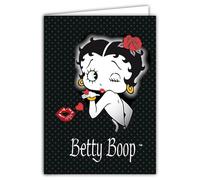 IETSCPXL-19001N MAXI - Tarjeta grande, 22 x 31 cm, diseño de BETTY BOOP con licencia oficial de pin-up retro vintage coleccionable enmarcado - Interior blanco 44 x 31 cm - Con sobres - retiro de
