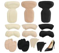 IETWATE 13 pares de almohadillas para el talón, almohadillas antideslizantes en la parte delantera del pie, reutilizables, para aliviar el dolor de pies, almohadillas autoadhesivas para zapatos