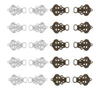 IETWATE 20 clips para ropa, 33 x 21 mm, botones de metal para corpiño tirolés, bonitos botones tiroleses, para traje tradicional tirolés