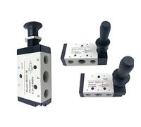 IEUMJNAT 4R210-08 4H210-08 Válvula Manual neumática de Control accionada por Palanca 5/2 vías con silenciador y Ajuste rápido Seleccione 1 Pieza(4H210-08,PC 10mm Fittings)