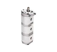 IEUMJNAT Bomba hidráulica de Engranajes HGP Triple Doble HGP-111A-F2-2-2R/F8-8-8R for maquinaria y Equipos industriales(HGP-111A-F6-0.8-0.8R)
