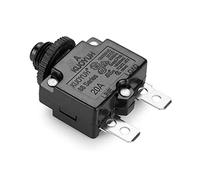 IEUMJNAT Disyuntor de 20 A, disyuntor unipolar, pulsador for reiniciar, 32 V, 50 CC, Protector sobrecarga térmica for Bomba Motor(4a,with Cap)