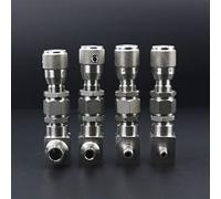 IEUMJNAT Espiga for Manguera de Acero Inoxidable 304, válvula Aguja, regulación Flujo, medición Agua Alta presión, 4/6/8/10/12/14mm, 1 Uds(Right Angle Type,8mm)