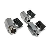 IEUMJNAT Válvula de Bola latón 1/8 quot; 1/4 3/8 1/2 litro; BSP roscado Mini Macho a Hembra compresor Aire Agua Gas Aceite válvula Cierre 1 Uds(Male To Female,1/8 Inch)