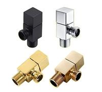 IEUMJNAT Válvula de llenado G1/2quot; Adaptador latón, Accesorios Ducha baño, desviador Agua 3 vías, Negro/Plata/Oro, 1 Uds(Onecolor)