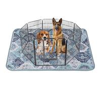 IEUUMLER 1PCS Empapadores para Perros Reutilizables, Lavables Alfombra Perros Pipi, Almohadillas de Entrenamiento Absorbente rápido para Perro/Cachorros EU011 (Azul, 180x180cm-1pc)
