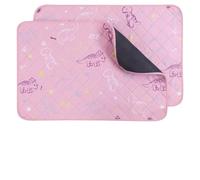 IEUUMLER 2PCS Empapadores para Perros Reutilizables, Lavables Alfombra Perros Pipi, Almohadillas de Entrenamiento Absorbente rápido para Perro/Cachorros FC013 (Rosa, 91*121CM)