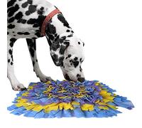 IEUUMLER Snuffle Mat para Perros Estera de alimentación Estera de Entrenamiento Manta para la Nariz Juguete de Juego IE075 (45x45cm, Blue & Yellow & Purple)