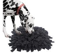 IEUUMLER Snuffle Mat para Perros Estera de alimentación Estera de Entrenamiento Manta para la Nariz Juguete de Juego IE075 (45x45cm, Dark Grey)