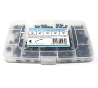 iExcell 100 unidades M5 x 8 mm / 10 mm / 12 mm / 16 mm / 20 mm Clase 10,9 Acero Aleación Hexagonal Tornillos Surtido, Acabado de óxido negro