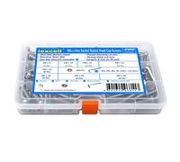 iExcell 450 piezas M6 x 8/10/12/14/16/18/20/25/30 Acero inoxidable 304 hexagonal Tornillos de cabeza de botón Tornillos de cabeza de cabeza de tornillo de tuerca Kit surtido