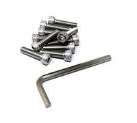 iexcell Juego de 10 tornillos de cabeza hexagonal M8 x 30 mm, paso de rosca de 1,25 mm, acero inoxidable 304