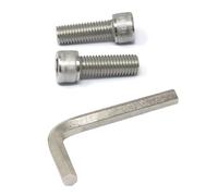 iexcell Juego de 2 tornillos de cabeza hexagonal M14 x 40 mm, 2 mm, acero inoxidable 304