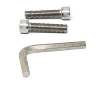 iexcell Juego de 2 tornillos M14 x 60 mm, paso de rosca de 2 mm, acero inoxidable 304, cabeza hexagonal