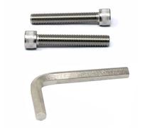 iexcell Juego de 2 tornillos M14 x 85 mm, paso de rosca de 2 mm, acero inoxidable 304, cabeza hexagonal